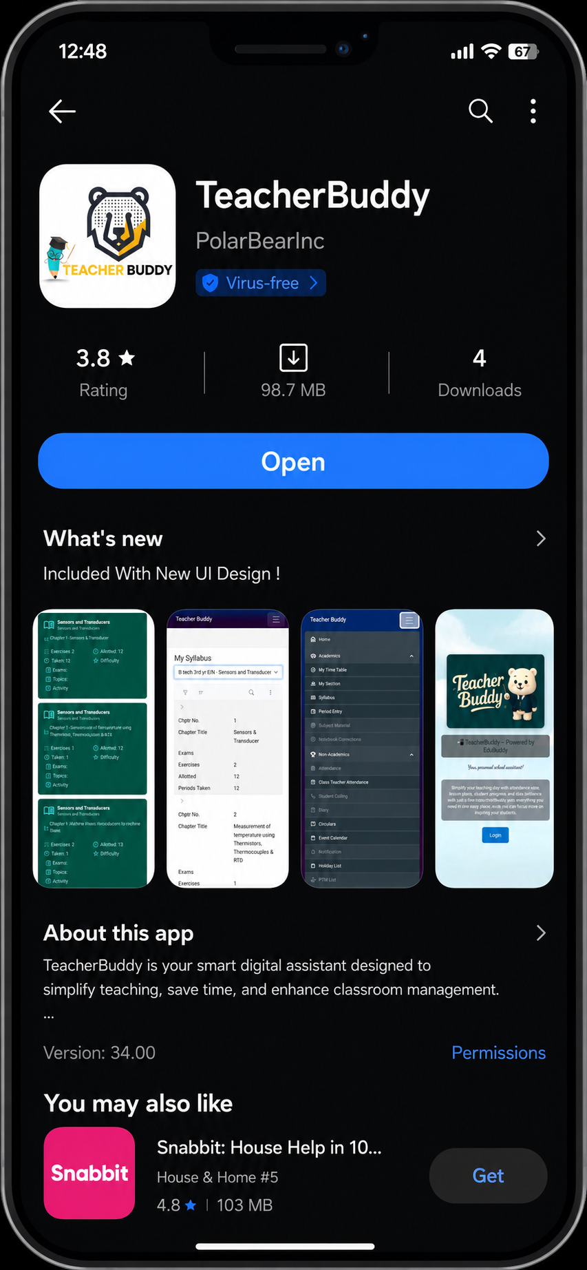 TeacherBuddy App Interface